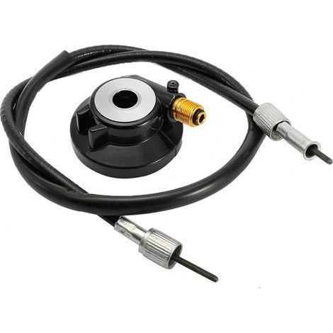 Câble de compteur de vitesse + engrenage d'entraînement de 12 mm avec 100 cm pour scooter GY6 50 150 (1/5)