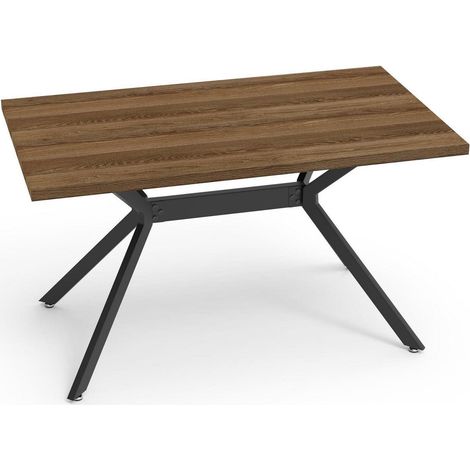 Esstisch Holz 140x80cm dunkel, kratzfest, leicht zu reinigen (1/5)