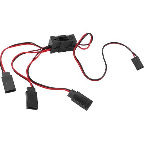 JR to JST Y adaptateur parallèle 1 vers 3 câble en Y avec interrupteur pour voitures télécommandées (1/5)