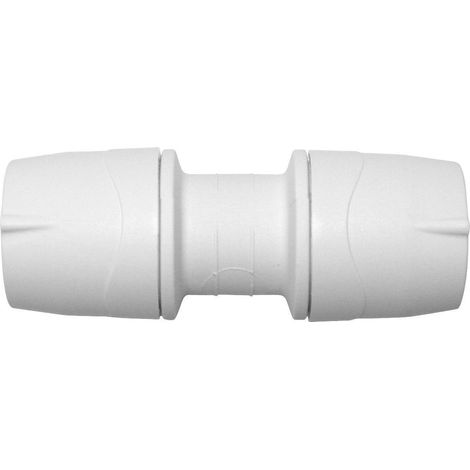 X5 Polypipe PolyMax MAX015 15mm Straight Pushfit Coupler Connector White