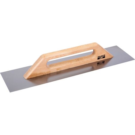 Bahco Glättkelle mit Edelstahl-Klinge und langem Pappelholzgriff, 300 x 140 mm (1/3)