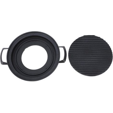 Mini Japanese Hibachi grill made of aluminum alloy, small portable tabletop charcoal circle (1/5)