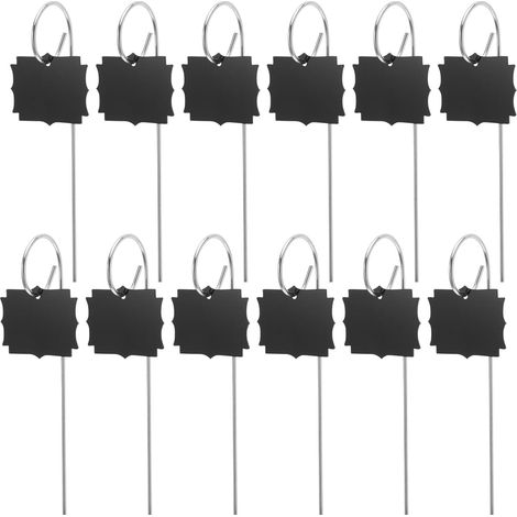 Étiquettes de Jardin en Ardoise Noire 20 Pcs Piquets C, Résistantes aux Intempéries, pour Pots et Plantes D'extérieur, Marqueurs pour Identification et Organisation (1/5)