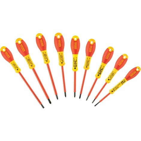 STANLEY FatMax VDE Insulated Screwdriver Set, 10 Piece