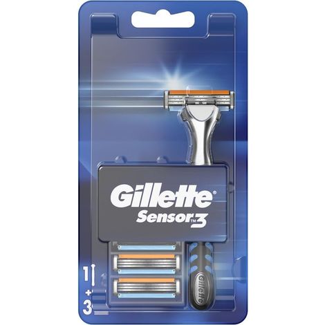 Rasoir Homme Sensor3, 3 Cartouches de Lames, Gris (1/5)