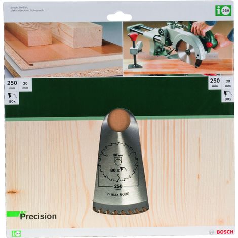Kreissägeblatt PRECISION Ø 250 mm BOSCH 2609256882 (1/5)