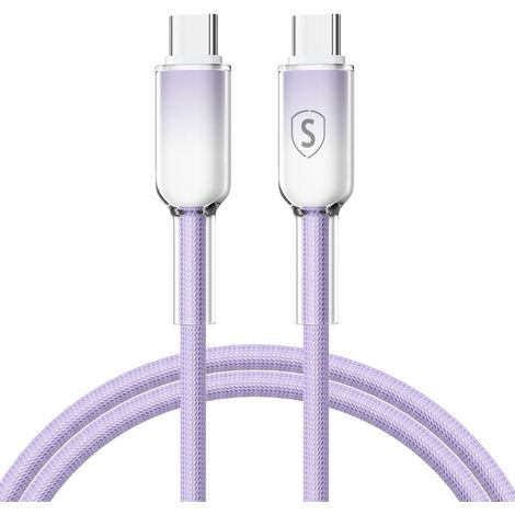 Cable USB-C a USB-C de la serie Sign Dynamic, 60 W, 1 m, morado