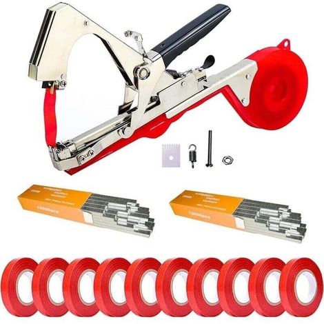 Maschinenförmiger Astbinder, 14er-Pack, Gartenwerkzeug zum Binden von Pflanzen, zum Befestigen von Weinreben, Himbeeren, Tomaten, Kletterpflanzen, Gemüse, Stützen und Anbinden von Setzlingen
