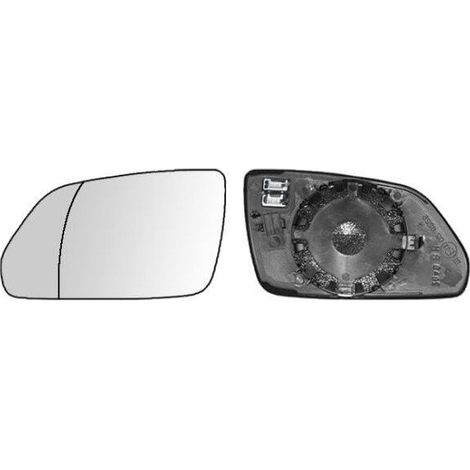Verre de rétroviseur gauche asphérique chauffant Volkswagen Polo 4 2005-2009