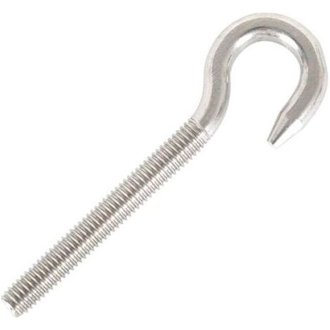 M5 Hook Bolt Screw Ring Hook Stainless Steel Hanging Items Screw Hooks for Hanging Chandelier Craft 10pcs (1/4)