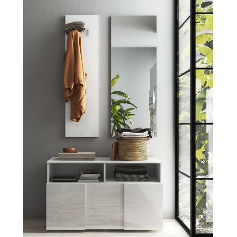 Meuble d'entrée moderne avec miroir MADO (1/5)