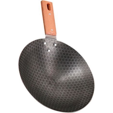 Petit wok japonais à fond rond en fonte pour un usage quotidien, ustensiles de cuisine, plaques de cuisson et