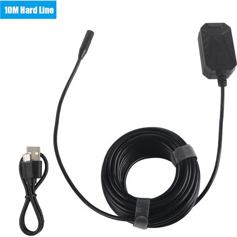 Endoscope WiFi 5MP Haute Définition pour Smartphone iOS/Android, Lentille Étanche, Câble Rigide 10m, Mise au Point Automatique (1/5)