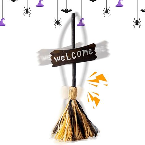 Balai de Sorcière Accessoire - Balai Flottant Halloween (1/5)