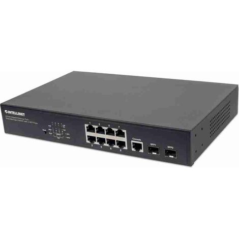 AS5500-8MGT2XF-370 - Aggregation switch PoE L3 managed 8 porte GE