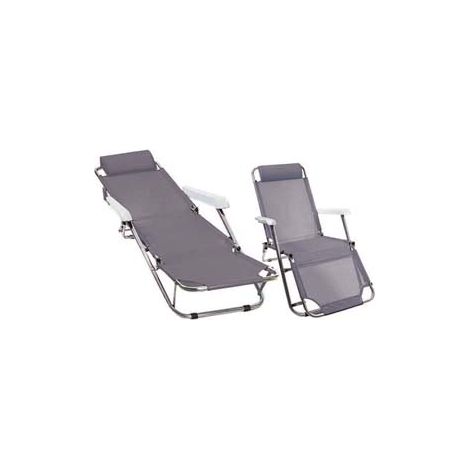 SDRAIO IN ALLUMINIO ALLUNGABILE CON TESSUTO TEXILENE cm.60x113/156x86h. VETTE