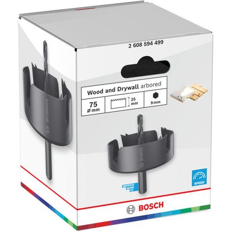 Bosch Lochsäge mit Aufsteckhalter Wood and Drywall, 75 x 25 mm