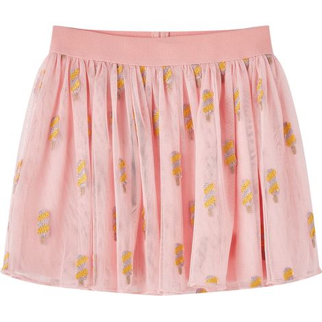 Jupe avec tulle pour enfants rose clair 140 (1/5)