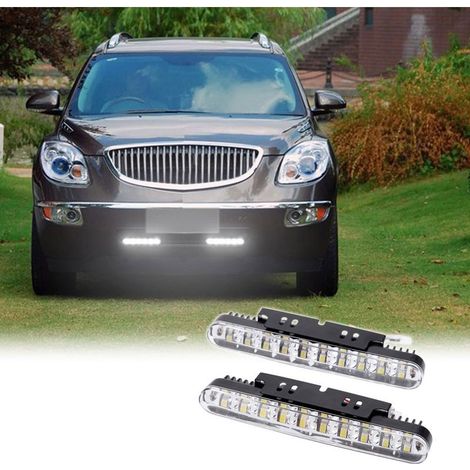 Lot de 2 feux de jour à 30 LED pour voiture, feux de circulation diurnes avec clignotants (1/5)