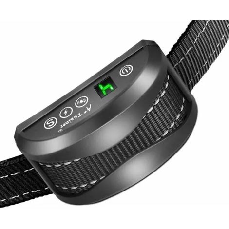 Collier Anti-aboiement Chien,3 Modes Choc Électrique IP65 Batterie Rechargeable Sangle Reflechissant Réglable Petit Gros Chien (1/5)