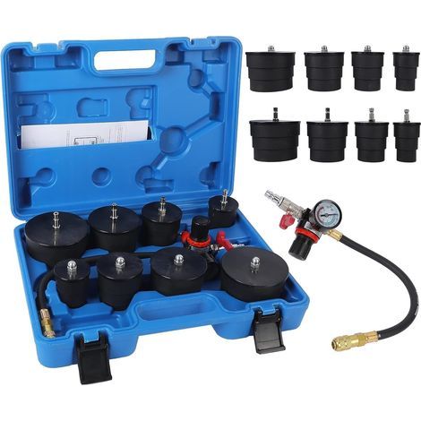 9 Piece Turbo System Leak Tester with 35-90mm Pressure Gauge (1/5)