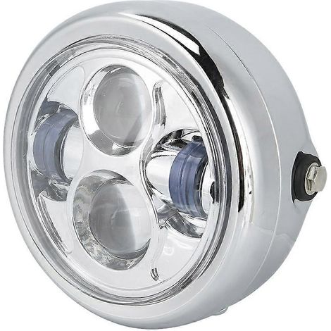 Phare rond de moto de style rétro, compatible avec les modèles CG125, GN125 et Électroargenture (1/5)