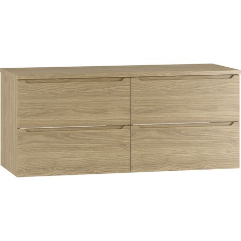 Meuble sous-vasque 120cm plan de toilette Viggo Bois