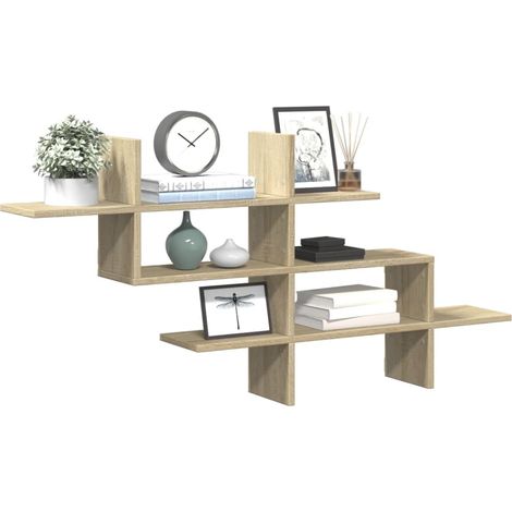 Wandregal Sonoma-Eiche 124,5x18x60,5 cm Holzwerkstoff