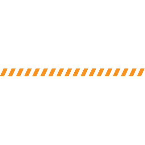 Lot 2 bandes 52mm x 1m - Hachurés Orange - 4640488