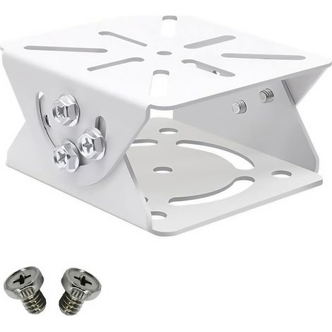 2 soportes de montaje de acero para cámaras de CCTV, acoplamiento articulado tipo pico de pato 2D, soportes para cámaras de CCTV, compatibles con cámaras de CCTV.