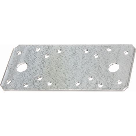 Platine d'assemblage galvanisée Sendzimir 133 x 55 mm – Set de 50 pièces – Pour fixation sécurisée dans constructions – Alberts