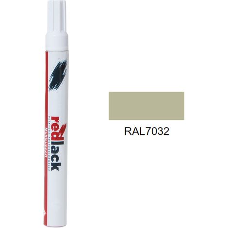 Feltro Vernice per ritocchi 8 ml – RAL 7032 – Grigio selce – satinata – multisupporto – Redlack