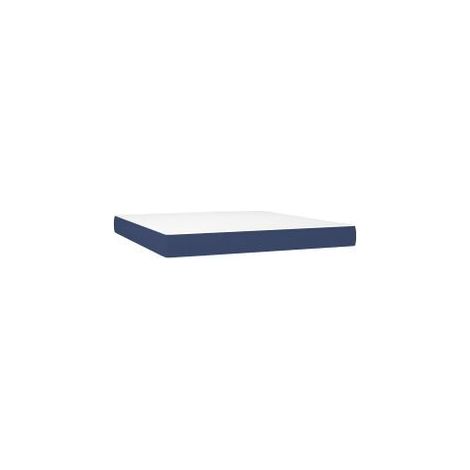 Matelas de lit à ressorts ensachés Bleu 180x200x20 Tissu (1/5)