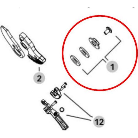 STOCKER - 312/1 - Kit di fissaggio lama (1/2)