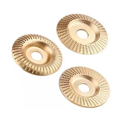 Lot de 3 disques abrasifs pour meuleuse d'angle, disque de sculpture sur bois, métal dur, outil de travail du bois, meuleuse d'angle pour mouler, meuler et couper 100，22 mm (1/5)