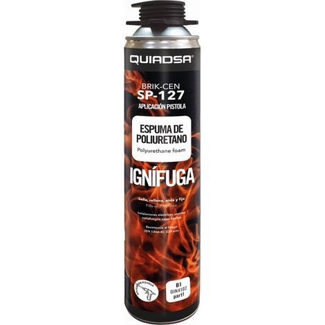 Espuma poliuretano Quiadsa sp-127 resistente fuego adhesión
