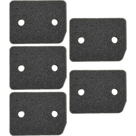 Trade-Shop Sockelfilter / Schaumstofffilter / Schwammfilter kompatibel mit Miele TKG840WP TKG850WP TKK600-50 TKK650WP TKL450WP TKL650WP TKL800-50 - 5 Stück
