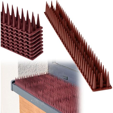 Taubenspikes vogelabwehr kunststoff braun