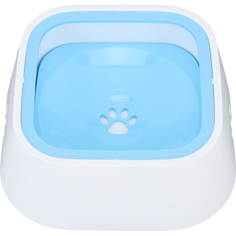 Langsamer Wassernapf für Haustiere, spritzsicher, rutschfest, für den Transport im Auto, große Wasserschale für Hunde und Katzen, blau (1/5)