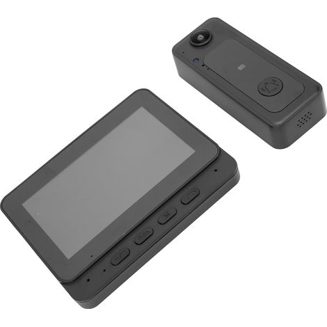 Sonnette vidéo intelligente Bluetooth sans fil écran 4.3 pouces grand angle 170° vision nocturne LED caméra HD 8MP (1/5)