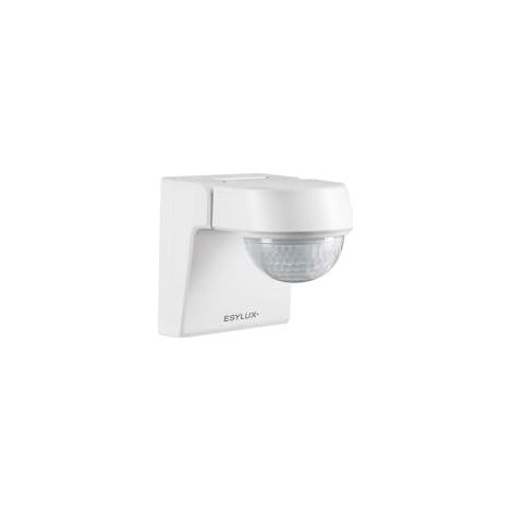 Esylux Detector de movimientos exterior blanco 230° 40m