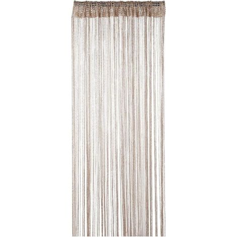 90cm x 200cm ChampagneCorde Rideaux Paillette Frange Panneau Fly Écran Pièce Diviseur Gland Rideau pour Portes, Porte,Windows,Maison Décoration, Événement Décoration