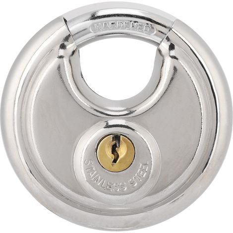 Clé de cadenas ronde en acier inoxydable pour serrures de clôtures d'entrepôts extérieurs et d'armoires