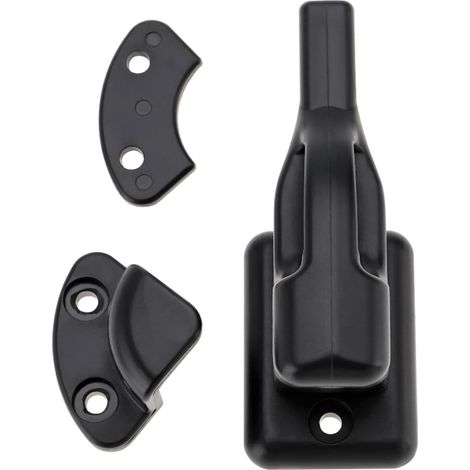 Serrure de porte de caravane Montage Boucle pivotante Support de porte Serrure avec vis Caravane Camping-car Caravane Bateau Remorque Accessoires pour camping-car [J] (1/5)