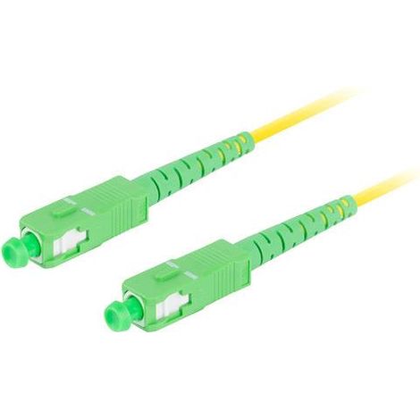 Lanberg SM SC/APC-SC/APC SIMPLEX 3,0 mm LSZH G657A1 3 m gelbes Glasfaser-Patchkabel