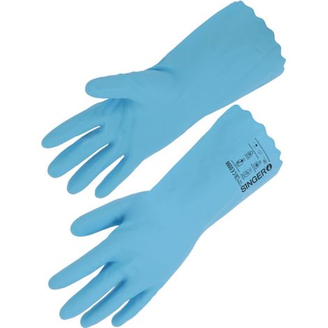 Gant PVC Non supporté floqué 300mm - SINGER - ATOMB T10 (1/3)