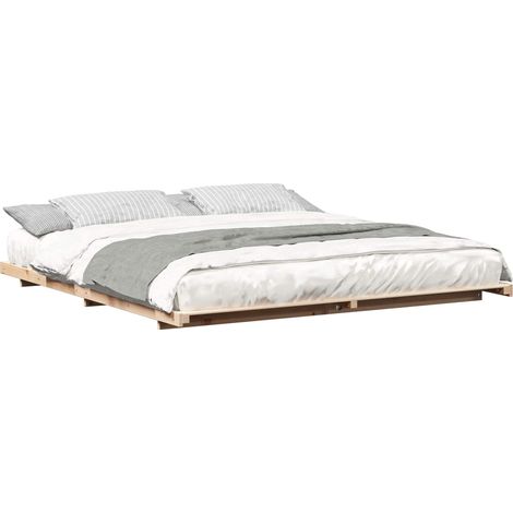 Maison Exclusive - Estructura de cama Marrón 180 x 210 cm Madera