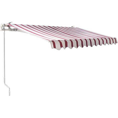 Tenda da sole avvolgibile 300x200 bordeaux/crema