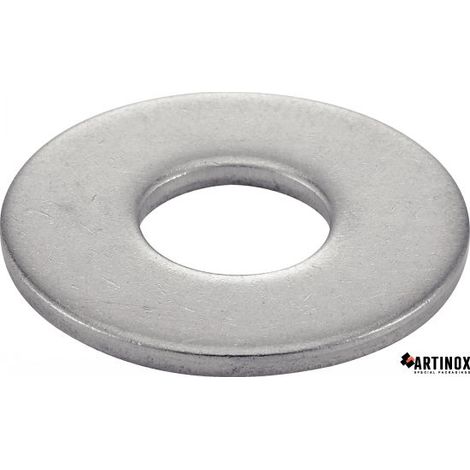 Rondella piatta grande - Tipo L - Inox A2 d10 mm - Confezione da 25 (1/2)