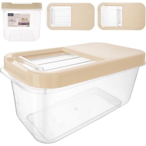 Contenedor de almacenamiento para alimentos, cápsulas, detergente en polvo, etc., 7,5 L. (1/5)